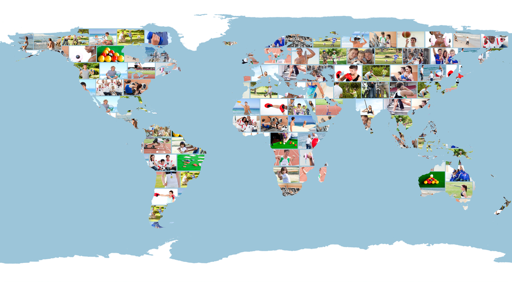 Leisure and sport images forming a world map_20200608