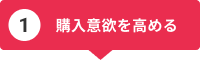 1)購入意欲を高める 1)購入意欲を高める